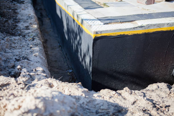 Residential Interior Drainage System installation at a Valley Center, KS home by SJ Waterproofing Pros